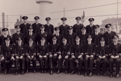 10. HMS Moray Firth - Ship's Officers, Redhead Shipyard, 1945.